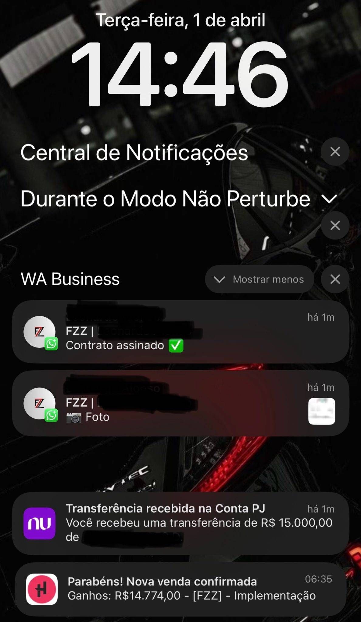 Comprovante de venda produtizada